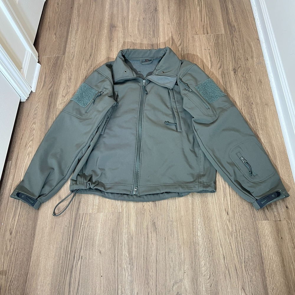 Rothco Olive Green Softshell Tactical Jacket Small Fleece Lined Military Utility